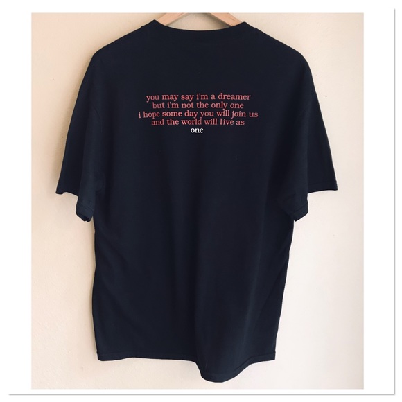 John Lennon 1996 Tennesse River Tag Dreamer T Shirt Black Size Large - Picture 4 of 7